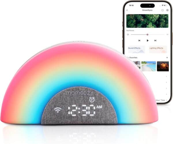 Momcozy Baby Sound Machine & Night Light–White Noise Machine with App Control Momcozy Baby Sound Machine & Night Light–White Noise Machine with App Control