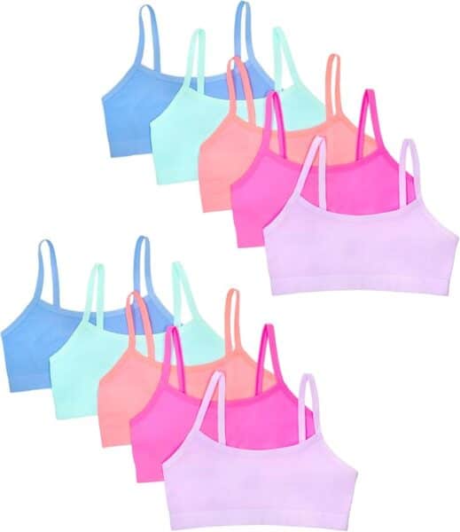 Fruit of the Loom Girl's Big Girls Training Bra Value Packs
