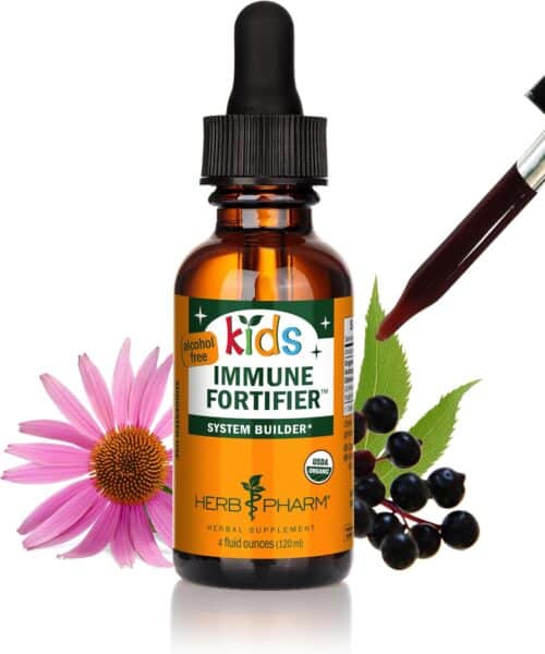 Herb Pharm Kids Certified-Organic Alcohol-Free Immune Fortifier Liquid Herbal Formula, 1 Ounce
