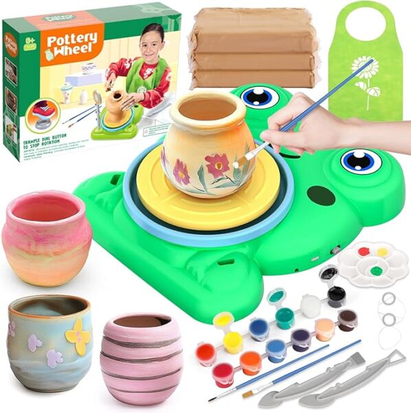 Pottery Wheel for Kids - Complete Pottery Painting Kit Arts and Crafts