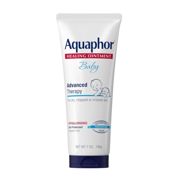 Aquaphor Baby Healing Ointment Advanced Therapy Skin Protectant, Dry Skin and Diaper Rash Ointment, 7 Oz Tube Aquaphor Baby Healing Ointment Advanced Therapy Skin Protectant, Dry Skin and Diaper Rash Ointment, 7 Oz Tube