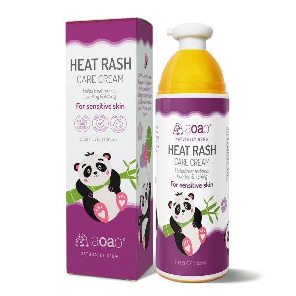 Heat Rash Cream for Babies, Prevents Prickly Heat, Clears Sweat Rashes, Relieves Eczema