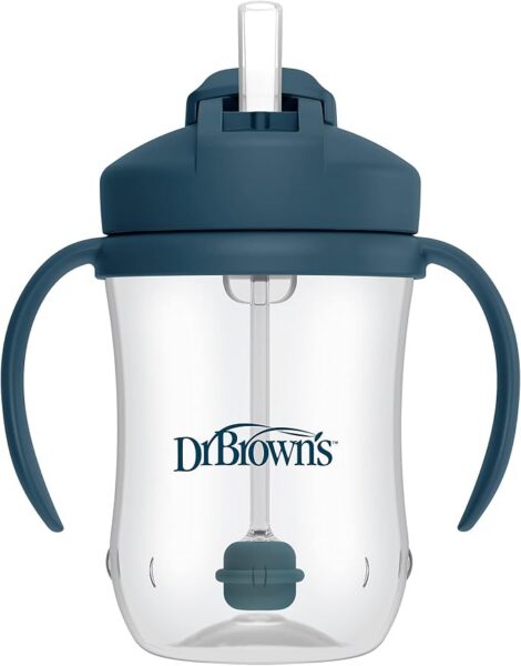 Dr. Brown's Milestones Baby's First Straw Cup, Blue, 1-Pack Dr. Brown's Milestones Baby's First Straw Cup, Blue, 1-Pack