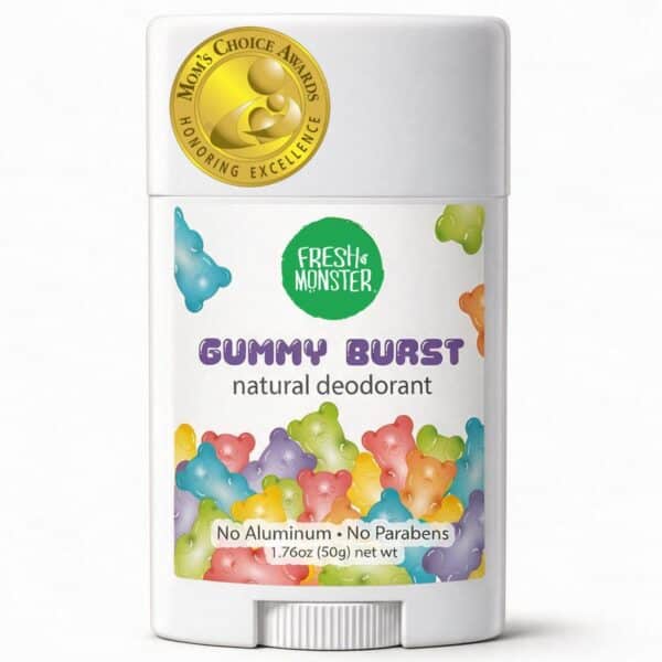 Fresh Monster Kids Natural Deodorant, Gummy Burst, 1.76 oz Fresh Monster Kids Natural Deodorant, Gummy Burst, 1.76 oz